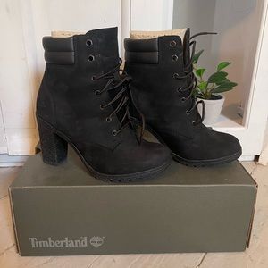 Timberland Tillston 6 Inch Ankle Bootie Black Nubuck